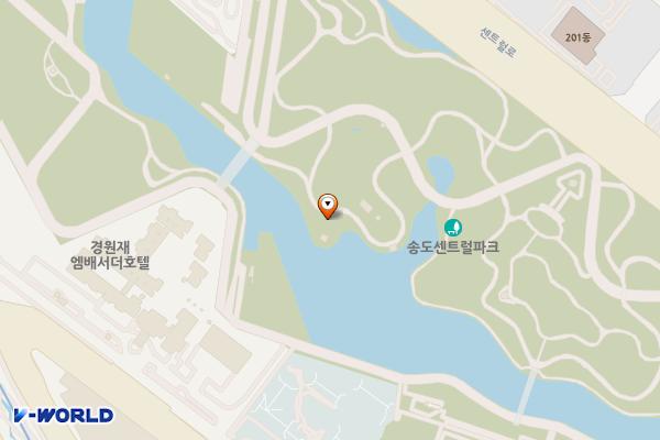센트럴파크(보트하우스 1) 위치 지도 — 인천광역시 연수구 센트럴로 229