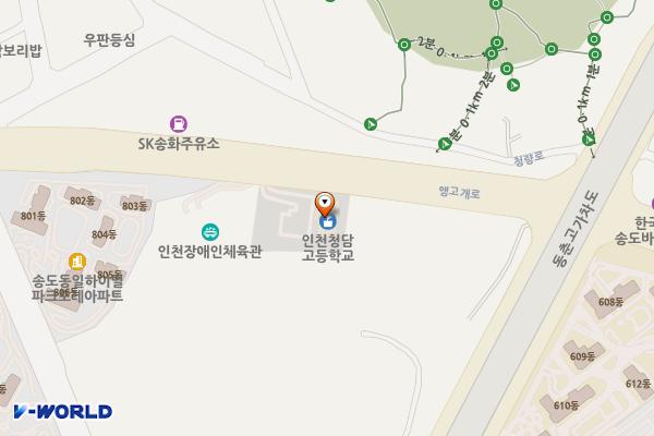 연수구청소년수련관 위치 지도 — 인천광역시 연수구 앵고개로 132 (동춘동, 청소년수련관)