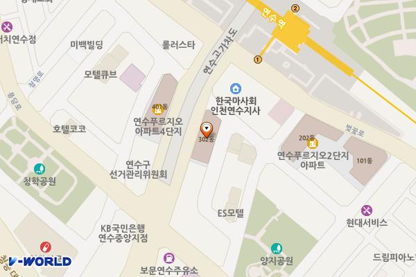 507문화벙커 생활문화센터 위치 지도 — 인천광역시 연수구 먼우금로 218 (연수동, 연수푸르지오3단지)
