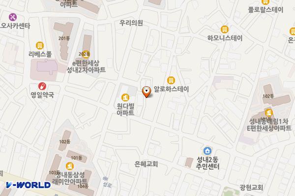 성내전통시장 공영주차장 위치 지도 — 서울특별시 강동구 성내동 224-37