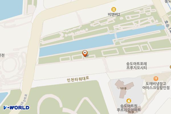 센트럴파크(보트하우스 2) 위치 지도 — 인천광역시 연수구 인천타워대로 253-34, 웨스트보트하우스 (송도동)