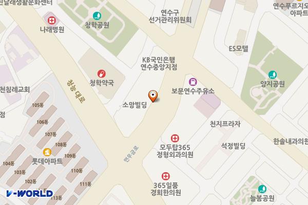 진달래 생활문화센터 위치 지도 — 인천광역시 연수구 먼우금로 193-2
