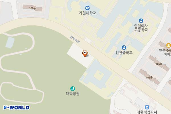 연수구노인복지관 위치 지도 — 인천광역시 연수구 함박뫼로 194 (연수동, 노인복지회관)