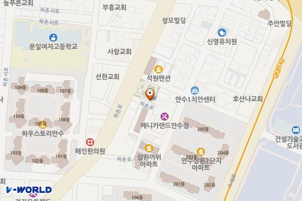 하촌어린이공원 위치 지도 — 인천광역시 남동구 하촌로 40-7