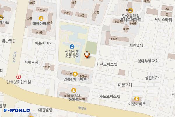 만수3동 행정복지센터 위치 지도 — 인천광역시 남동구 서판로 11