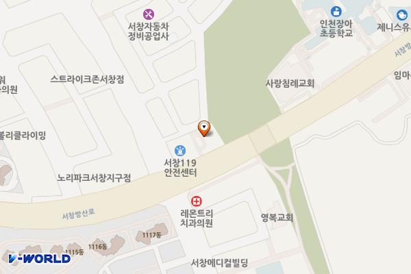 인천서창동우체국 위치 지도 — 인천광역시 남동구 서창방산로 67