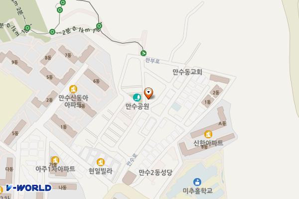 만수산 개방화장실 위치 지도 — 인천광역시 남동구 만부로4번길 1, 만부마을 사랑방 (만수동)
