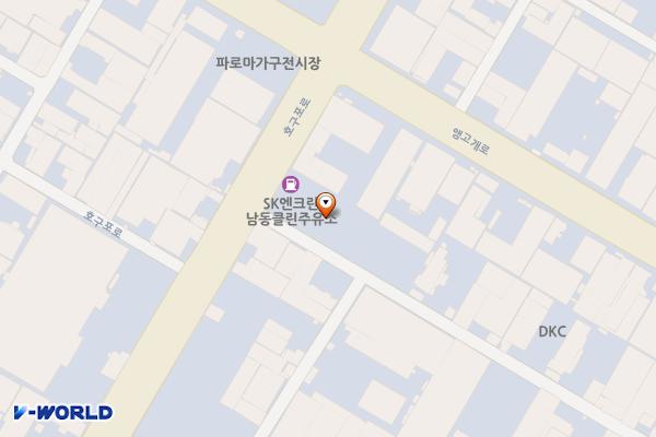 동일석유(주)남동클린주유소 위치 지도 — 인천광역시 남동구 호구포로 78