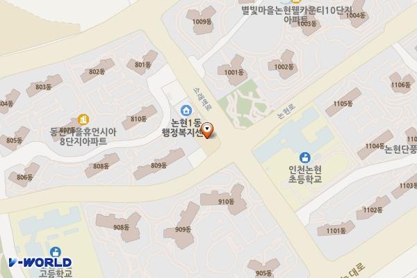 공단소방서(논현119안전센터) 위치 지도 — 인천광역시 남동구 소래역로 109