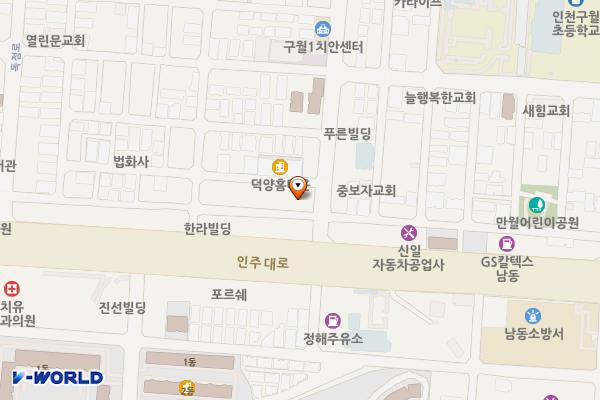 뉴인천빌딩 위치 지도 — 인천광역시 남동구 용천로 3
