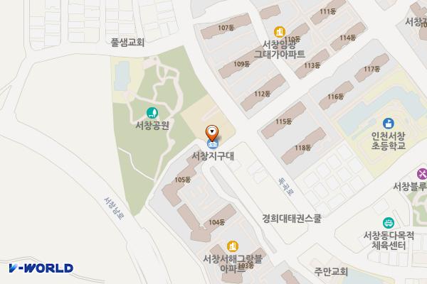 서창지구대 위치 지도 — 인천광역시 남동구 독곡로 30