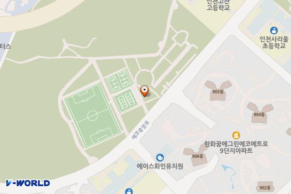 늘솔길근린공원1호 위치 지도 — 인천광역시 남동구 에코중앙로 91