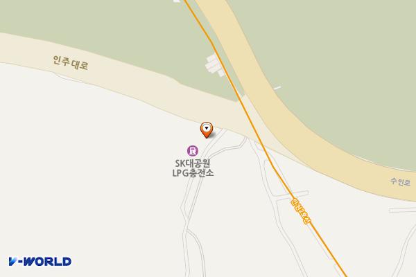 대공원충전소 위치 지도 — 인천광역시 남동구 인주대로 1072