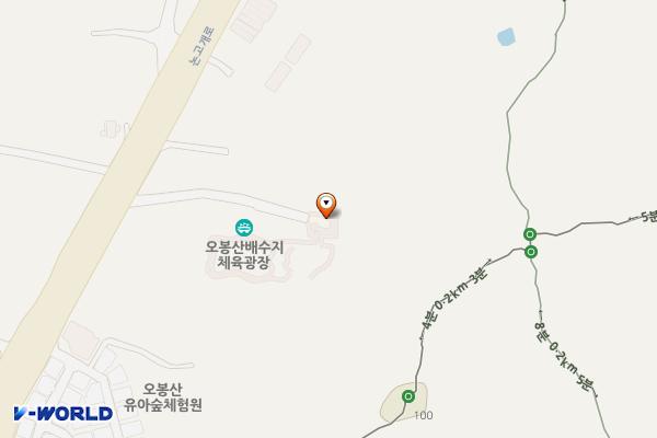 오봉산배수지체육광장 위치 지도 — 인천광역시 남동구 논고개로 222, 오봉산배수지체육광장 공중화장실 (도림동)