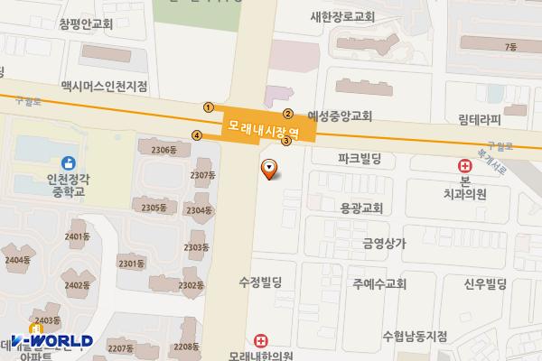 퍼스트하임프라자 위치 지도 — 인천광역시 남동구 호구포로 818