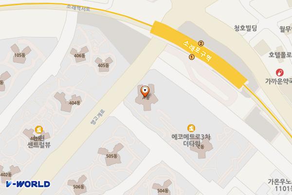 에코메트로3차 더타워 위치 지도 — 인천광역시 남동구 소래역남로 40