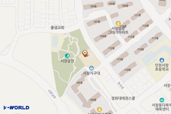 장수서창동 행정복지센터 위치 지도 — 인천광역시 남동구 독곡로 28