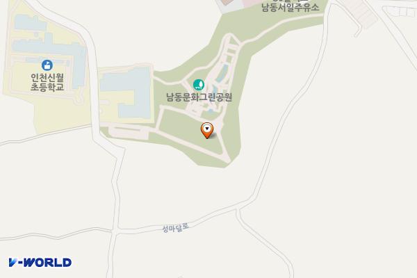 남동문화근린공원 위치 지도 — 인천광역시 남동구 경신상로 28, 남동문화근린공원 (구월동)