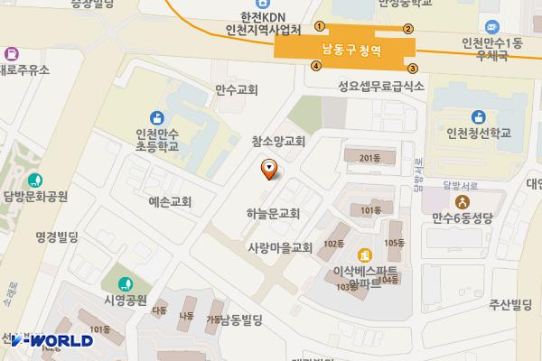 장승백이상가(7동) 위치 지도 — 인천광역시 남동구 인주대로888번길 27, 창대장터상가 (만수동)