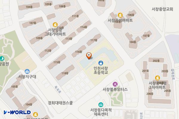 인천서창초등학교 위치 지도 — 인천광역시 남동구 장아산로174번길 8