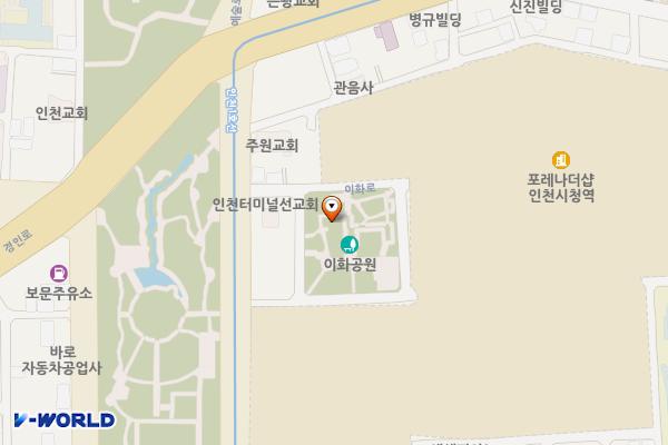 이화어린이공원 위치 지도 — 인천광역시 남동구 이화로 8 (간석동)