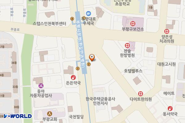 KB증권 부평점 위치 지도 — 인천광역시 부평구 부평대로 70
