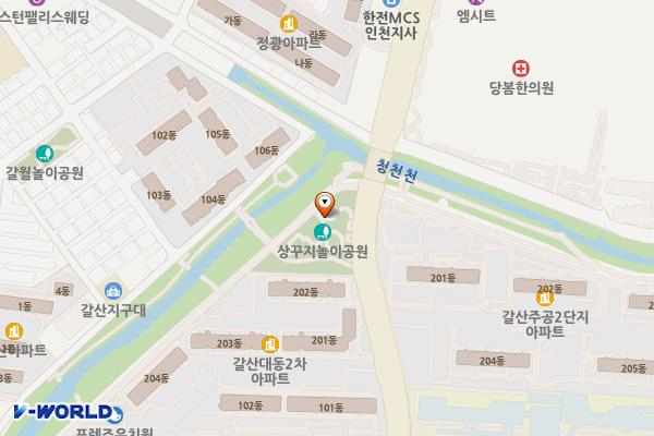 상꾸지놀이공원 위치 지도 — 인천광역시 부평구 주부토로211