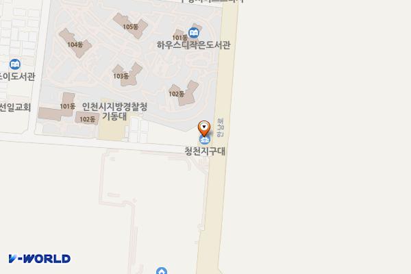 청천지구대 위치 지도 — 인천광역시 부평구 안남로 307