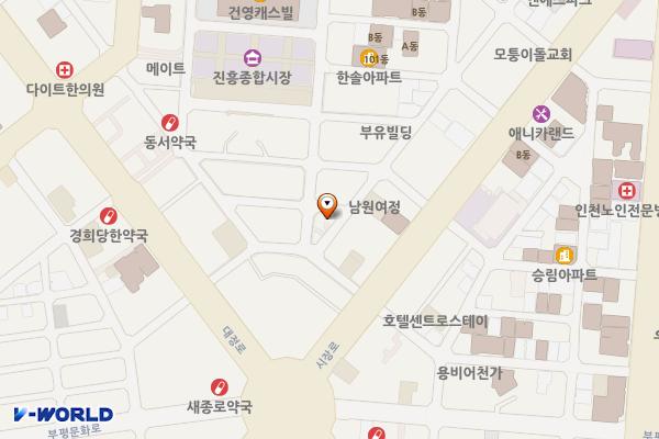 장마당광장 공중화장실 위치 지도 — 인천광역시 부평구 부흥로316번길 55