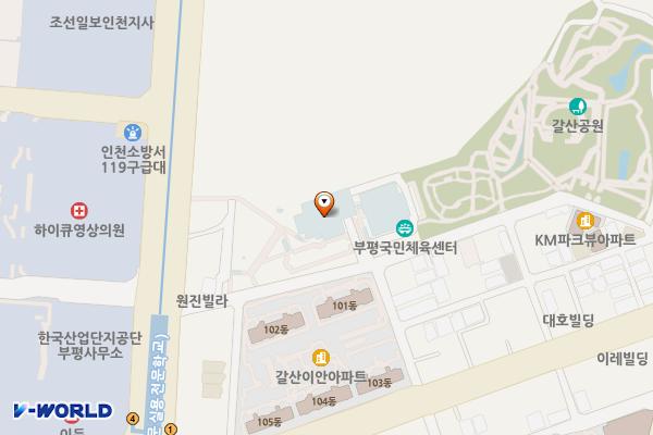 부평국민체육센터 위치 지도 — 인천광역시 부평구 부평대로 296번길 33