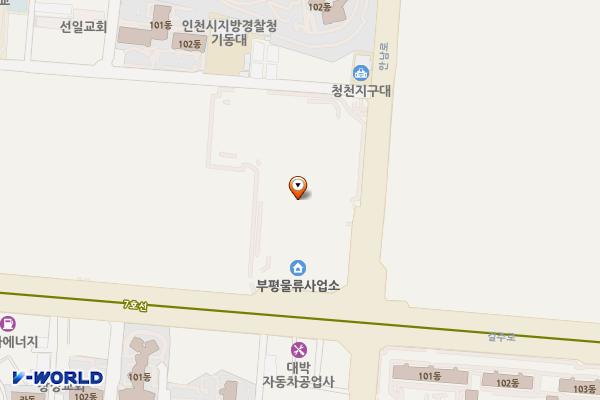 부평우체국 위치 지도 — 인천광역시 부평구 길주로 415