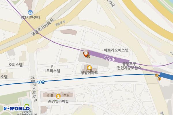 신길환승(5호선)공영주차장 위치 지도 — 서울특별시 영등포구 경인로112길 20
