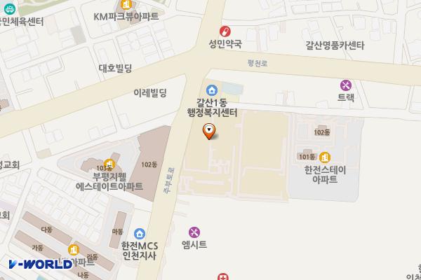 한전인천사업본부 위치 지도 — 인천광역시 부평구 주부토로 246