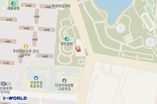 부평구 시설관리공단 2층 위치 지도 — 인천광역시 부평구 수변로 175