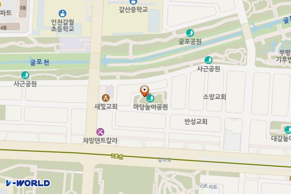 마당놀이공원 위치 지도 — 인천광역시 부평구 주부토로146번길23