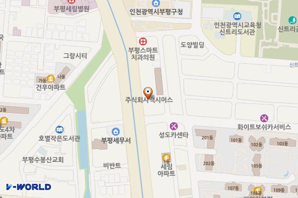 파리상뜨 위치 지도 — 인천광역시 부평구 부평대로 152, 파리상뜨 (부평동)