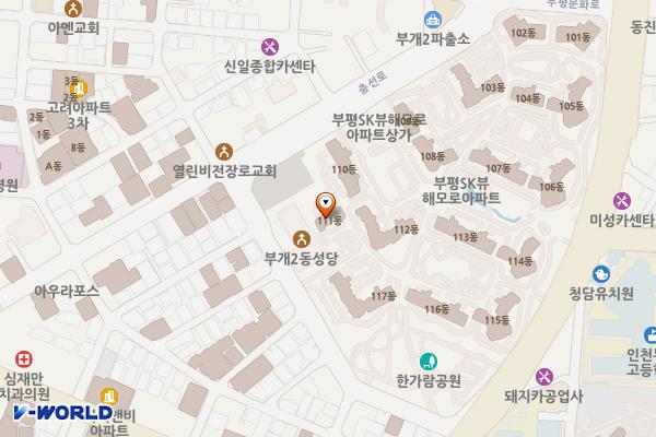 한가람공원 위치 지도 — 인천광역시 부평구 동수천로 71