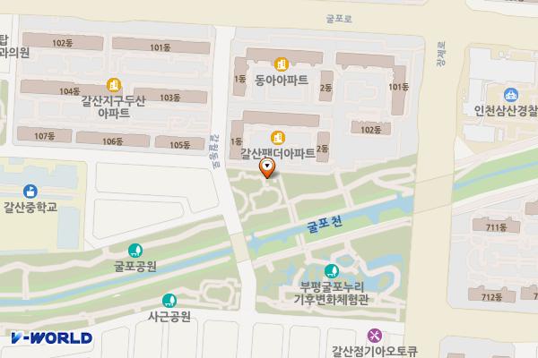 반월공원 위치 지도 — 인천광역시 부평구 갈월동로32