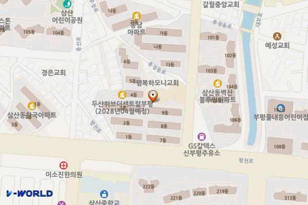 삼산1동 행정복지센터 위치 지도 — 인천광역시 부평구 후정동로 9