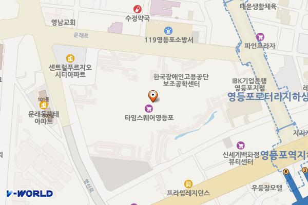 영등포동제3공영주차장 위치 지도 — 서울특별시 영등포구 영중로 15