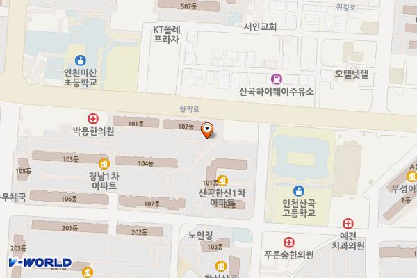 경남종합상가 위치 지도 — 인천광역시 부평구 안남로222번길27(산곡동)