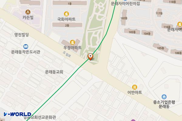 문래근린공원공영주차장 위치 지도 — 서울특별시 영등포구 당산로1