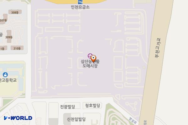 삼산농산물도매시장 위치 지도 — 인천광역시 부평구 영성동로 46