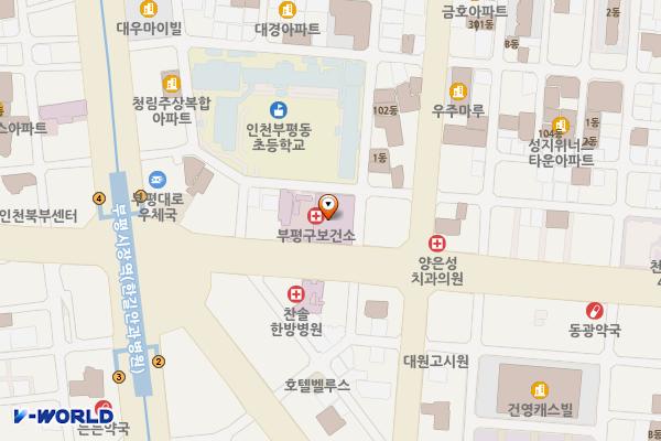 부평구보건소 위치 지도 — 인천광역시 부평구 부흥로 291