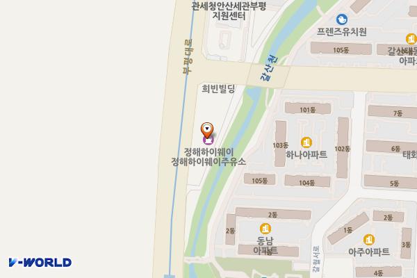 하이웨이주유소 위치 지도 — 인천광역시 부평구 부평대로 222(갈산동)