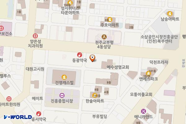 부평깡시장 공용화장실 위치 지도 — 인천광역시 부평구 시장로79번길 36-3