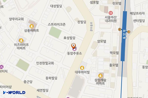 동암주유소 위치 지도 — 인천광역시 부평구 열우물로 19(십정동)