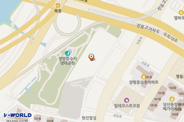 양평유수지 공영주차장 위치 지도 — 서울특별시 영등포구 국회대로22길 20