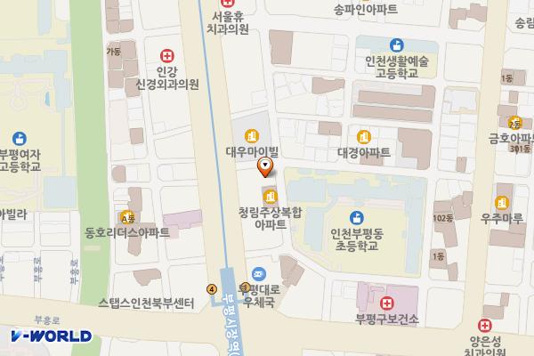 서울석유㈜ 부일주유소 위치 지도 — 인천광역시 부평구 부평대로 96(부평동)