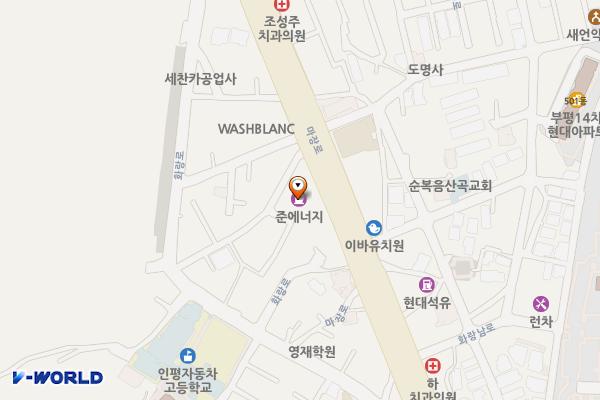 삼미상사㈜부평마장셀프주유소 위치 지도 — 인천광역시 부평구 마장로 173(산곡동)